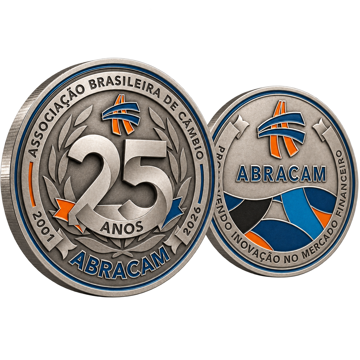 Moeda comemorativa dos 25 anos da ABRACAM